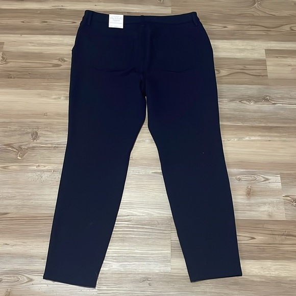 Talbots Soho 5-pocket leggings navy Size 12 P NEW Ankle High rise Ponte Stretch - Picture 4 of 16